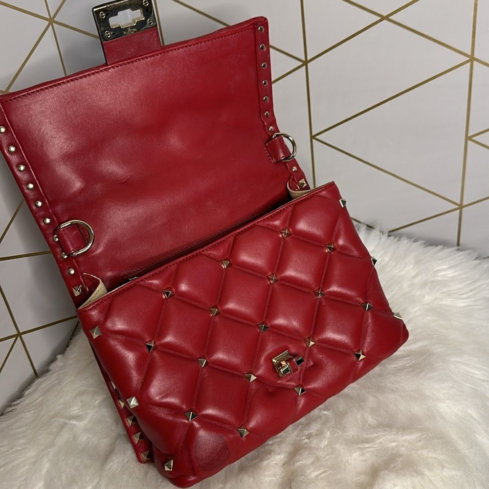 💯 Authentic Valentino Candy Handbag Shoulder Bag Red🍀 - Picture 16 of 16